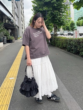 「CORNERS by KR（コーナーズバイケーアール）のアイテム」を使った、yuminyさん（レディース・163cm）の夏コーディネート