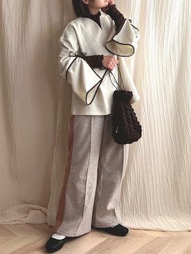 「新星WEARISTAにエントリー」｜「アイテム（バレエシューズ）」を使った、a o i *さん（レディース・151cm）の冬コーディネート