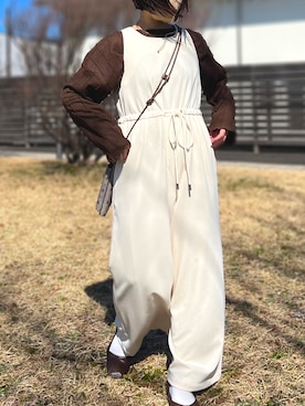 「Kastane」｜「アイテム（デニムジャケット）」を使った、a o i *さん（レディース・151cm）の春コーディネート