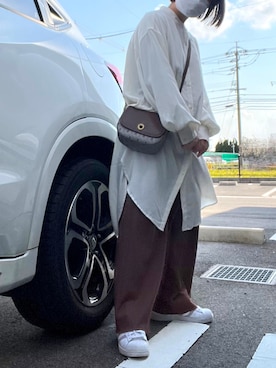 「adidas（アディダス）のadidas アディダス SUPERSTAR W スーパースター DB3347  ABC-MART限定 WHT/VISION（スニーカー）」を使った、a o i *さん（レディース・151cm）の春コーディネート