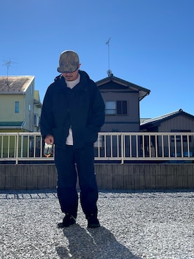 「アイテム（スリッポン）」を使った、KOJIMAさん（メンズ・164cm）の秋コーディネート