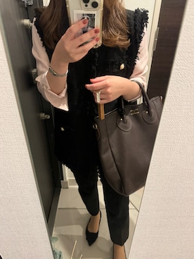 「prose verse（プロズヴェール）のアイテム」を使った、moksa.さん（レディース・152cm）の春コーディネート