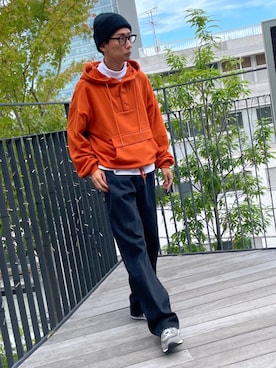 「ニットキャップ」｜渡辺康二さん（メンズ・167cm・30代）の秋コーディネート