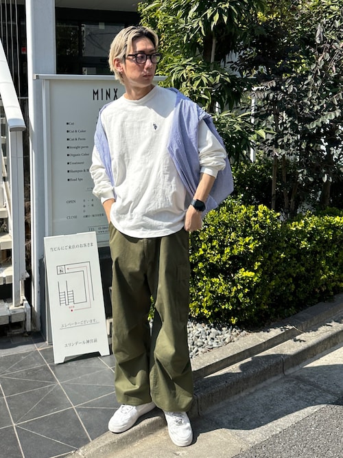 WEGO/パッカリングブロードシャツ