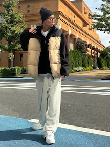 C4798 LIMONTA ダウンベスト×ハーフジップニットコーデ C4798 LIMONTA ダウンベスト×ハーフジップニットコーデ C4798 LIMONTA