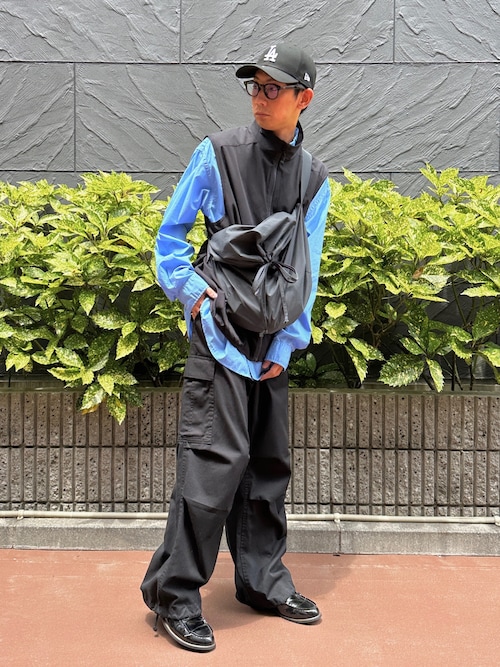 WEGO/パッカリングブロードシャツ