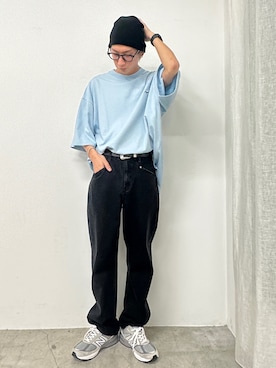 「WEGO（ウィゴー）のアイテム（ニットキャップ/ビーニー）」を使った、渡辺康二さん（メンズ・167cm）の春コーディネート