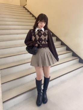 「MAJESTIC LEGON（マジェスティックレゴン）のアイテム」を使った、さえさん（レディース・155cm）の秋コーディネート