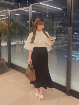 「フェミニン 」｜さえさん（レディース・155cm）の夏コーディネート
