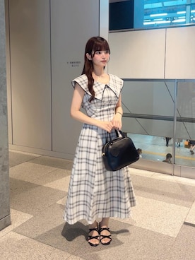 「フェミニン 」｜さえさん（レディース・155cm）の夏コーディネート