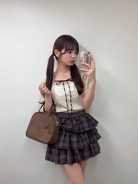 「アイテム（Tシャツ/カットソー）」を使った、さえさん（レディース・155cm）の夏コーディネート