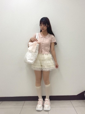 「アイテム（その他トップス）」を使った、さえさん（レディース・155cm）の夏コーディネート