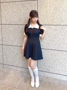 「MAJESTIC LEGON（マジェスティックレゴン）のアイテム」を使った、さえさん（レディース・155cm）の夏コーディネート
