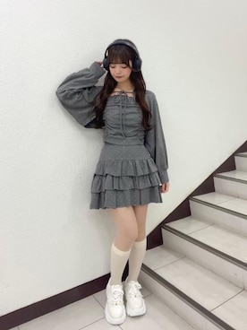 「アイテム（アンサンブル）」を使った、さえさん（レディース・155cm）の秋コーディネート