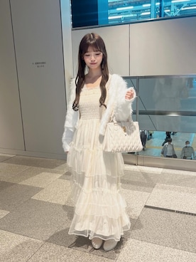 「アイテム（タンクトップ）」を使った、さえさん（レディース・155cm）の秋コーディネート