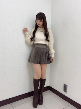 「MAJESTIC LEGON（マジェスティックレゴン）のアイテム」を使った、さえさん（レディース・155cm）の秋コーディネート