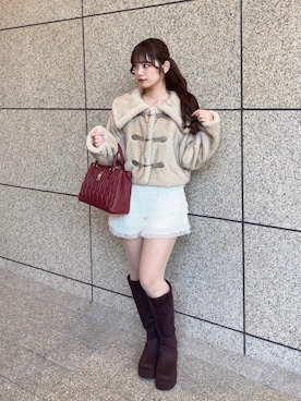 「MAJESTIC LEGON（マジェスティックレゴン）のアイテム」を使った、さえさん（レディース・155cm）の秋コーディネート