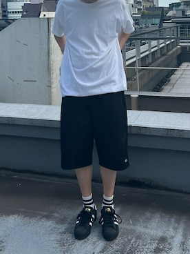 「Dickies（ディッキーズ）のアイテム」を使った、平石 智大さん（メンズ・175cm）の夏コーディネート