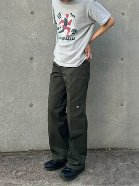 「アイテム（チノパンツ）」を使った、平石 智大さん（メンズ・175cm）の夏コーディネート