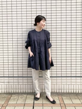 「BEARDSLEY（ビアズリー）のアイテム（ブルゾン）」を使った、hira051さん（レディース・158cm）の秋コーディネート