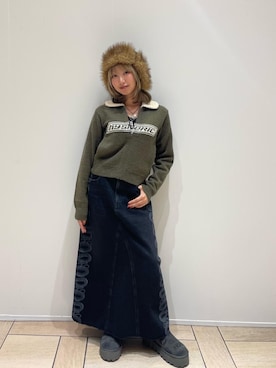 「アイテム（スリッポン）」を使った、pyoko120さん（レディース・156cm）の秋コーディネート