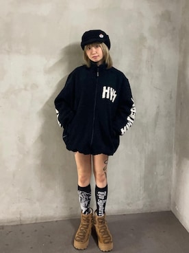 「HYSTERIC GLAMOUR（ヒステリックグラマー）のアイテム」を使った、pyoko120さん（レディース・156cm）の秋コーディネート