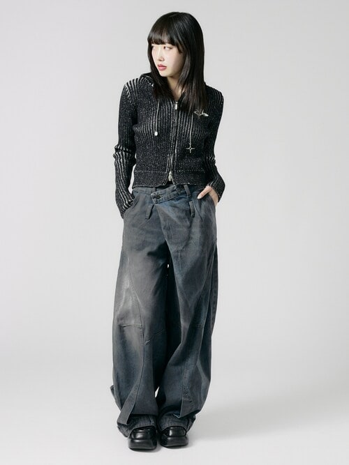 セール】Reproduct Wide Leg Denim Pants / 再構築 ワイドレッグ