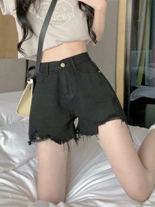 セール】Cotton Damaged Shorts / コットン ダメージ加工