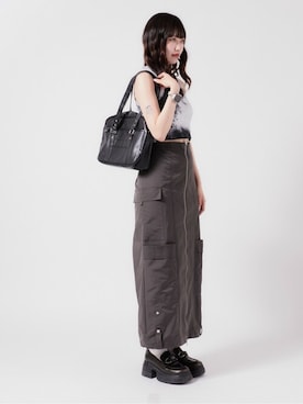 「アイテム（タンクトップ）」を使った、chickofficialさん（レディース・163cm）の夏コーディネート