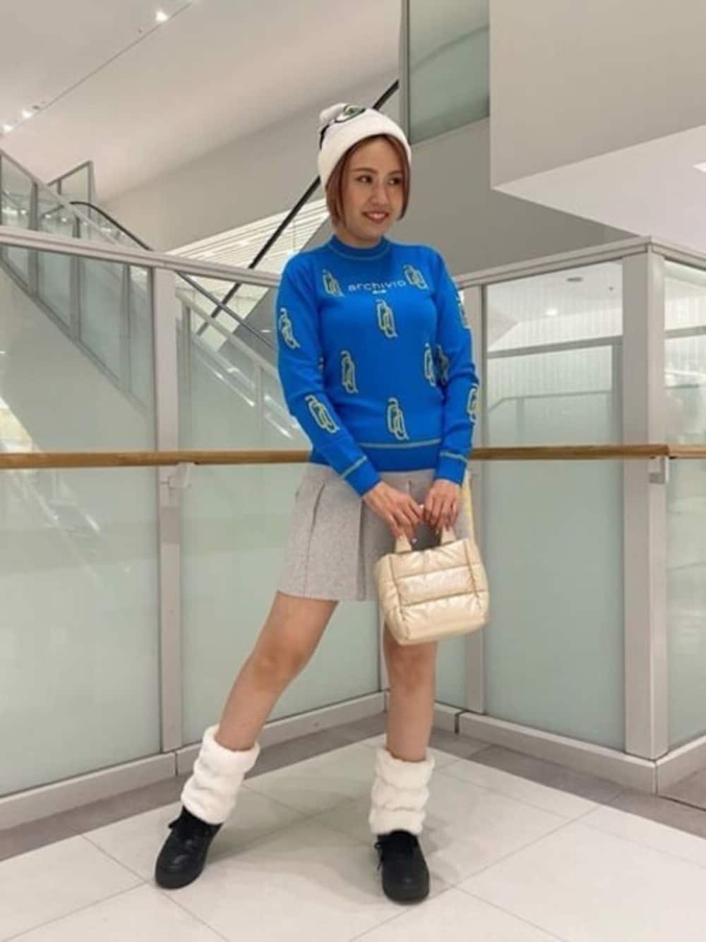 美品)アルチビオarchivio プルオーバー・ニットスカートセット