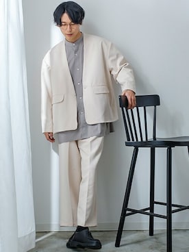 「improves（インプローブス）のアイテム（ジャケット/アウター）」を使った、improves_officialさん（メンズ・178cm）の冬コーディネート