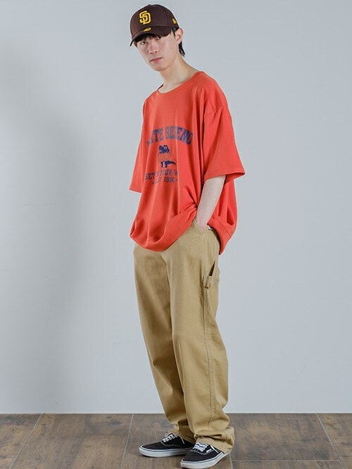 boohoo MAN★オーバーサイズ 半袖 スプライト トップス Tシャツ MONO-MART tシャツ ハーフジップヘビーウェイトオーバーサイズ