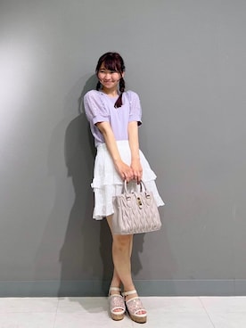 「ブルべ夏」｜りっかさん（レディース・156cm）の春コーディネート