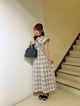 「フェミニン 」｜りっかさん（レディース・156cm）の夏コーディネート