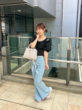 「フェミニン 」｜りっかさん（レディース・156cm）の夏コーディネート