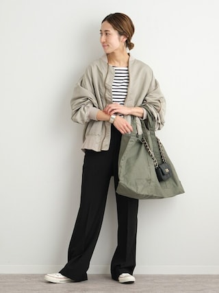 FRAMeWORK フレームワーク◾️レーヨンナイロン MA-1 ブルゾン　38 FRAMeWORK フレームワーク◾️レーヨンナイロン MA-1 ブルゾン