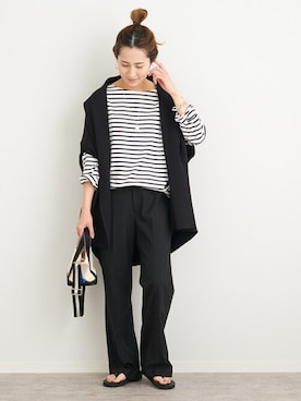 「FRAMeWORK（フレームワーク）のアイテム（ベスト）」を使った、haruさん（レディース・161cm）の春コーディネート