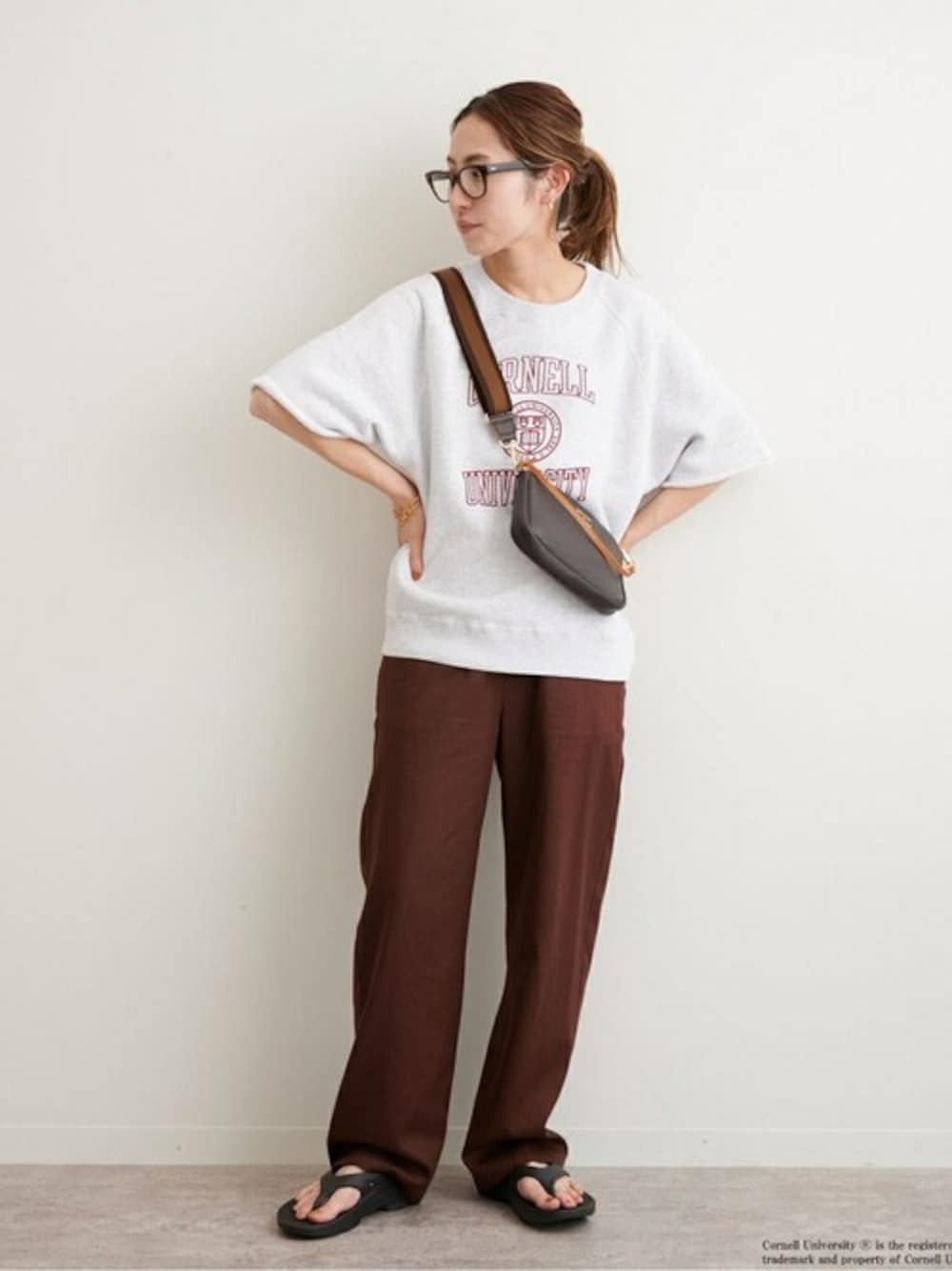 【新品】FRAMeWORK カットオフカレッジスウェット 半袖 Tシャツ 新品】FRAMeWORK カットオフカレッジスウェット 半袖 Tシャツ