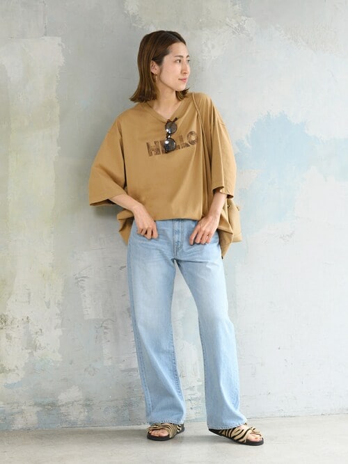 セール】度詰め天竺HELLO Tシャツ2（Tシャツ/カットソー）｜FRAMeWORK