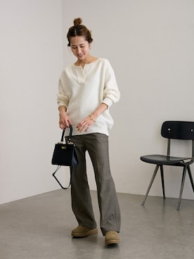 「FRAMeWORK（フレームワーク）のアイテム（ハンドバッグ）」を使った、haruさん（レディース・161cm）の秋コーディネート