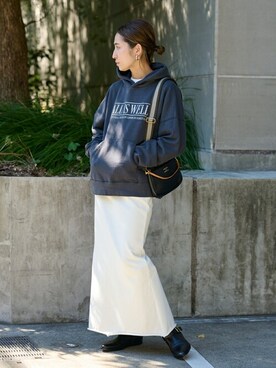 「FRAMeWORK（フレームワーク）のアイテム（ブーツ）」を使った、haruさん（レディース・161cm）の秋コーディネート