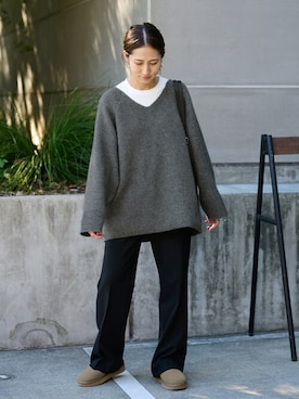「アイテム（その他シューズ）」を使った、haruさん（レディース・161cm）の冬コーディネート