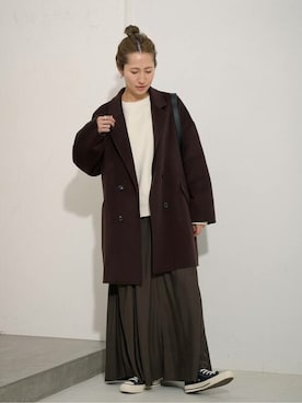 「FRAMeWORK（フレームワーク）のアイテム（その他アウター）」を使った、haruさん（レディース・161cm）の秋コーディネート