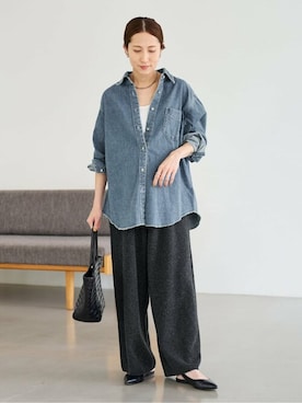 新品　FRAMeWORK ナイロンカーゴパンツ　フレームワーク FRAMeWORK - FRAMeWORK コットンナイロンミリタリーパンツの通販