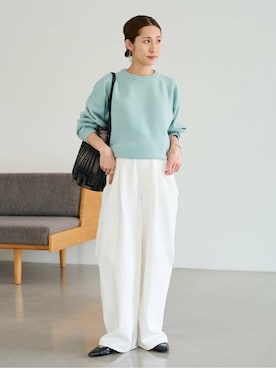 FRAMeWORK（フレームワーク）の「W/P ダブルニットプルオーバー