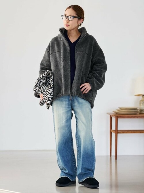 ≪一部カラーWEB限定 / 追加≫ウールボアスタンドブルゾン（ブルゾン