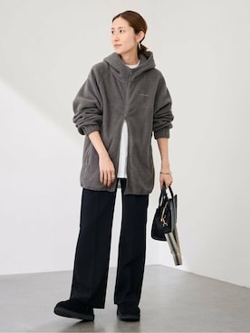 「FRAMeWORK（フレームワーク）のアイテム（スラックス）」を使った、haruさん（レディース・161cm）の秋コーディネート