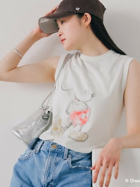 「R JUBILEE（アールジュビリー）のアイテム」を使った、萌笑さん（レディース・162cm）の春コーディネート