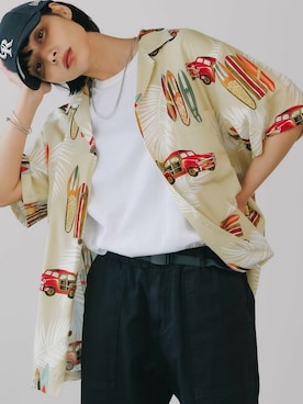 「TWO PALMS（トゥーパームス）のアイテム」を使った、萌笑さん（レディース・160cm）の春コーディネート