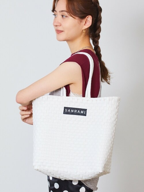 【期間限定】 SANRAMI（サンラミ）の「SANRAMI/サンラミ メルカドバッグ（かご バッグ